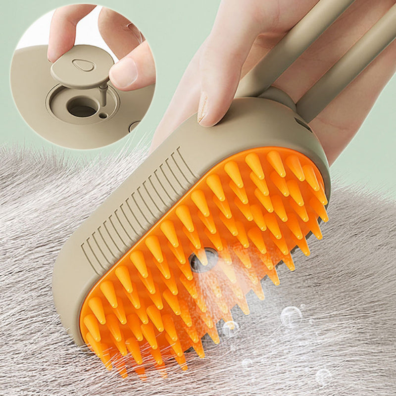 3-in-1 Electric Pet Steam Brush